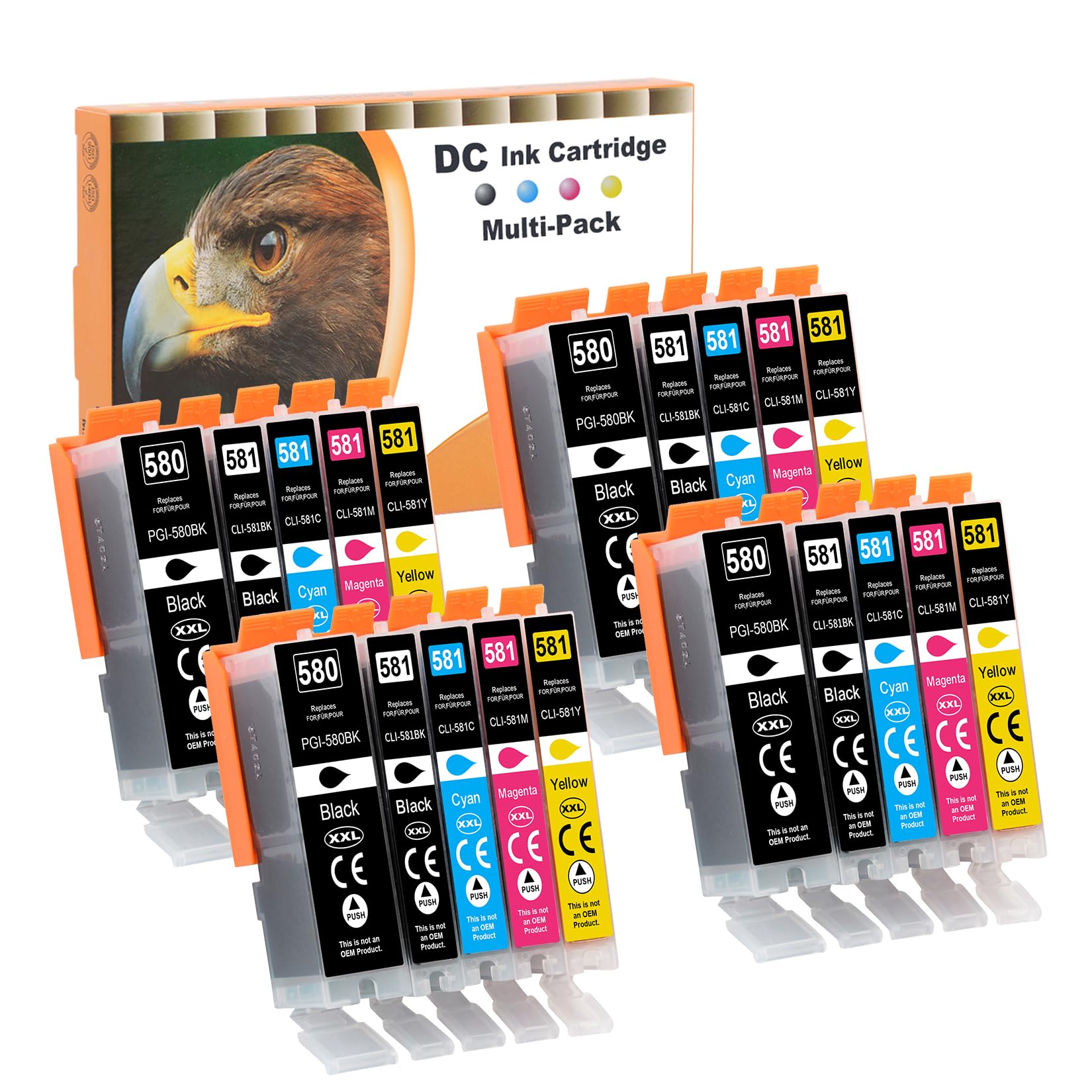 20 Cartucce XXL Per Canon Pgi580 Cli581 Pixma Ts6150 Ts8150 - Foto 9