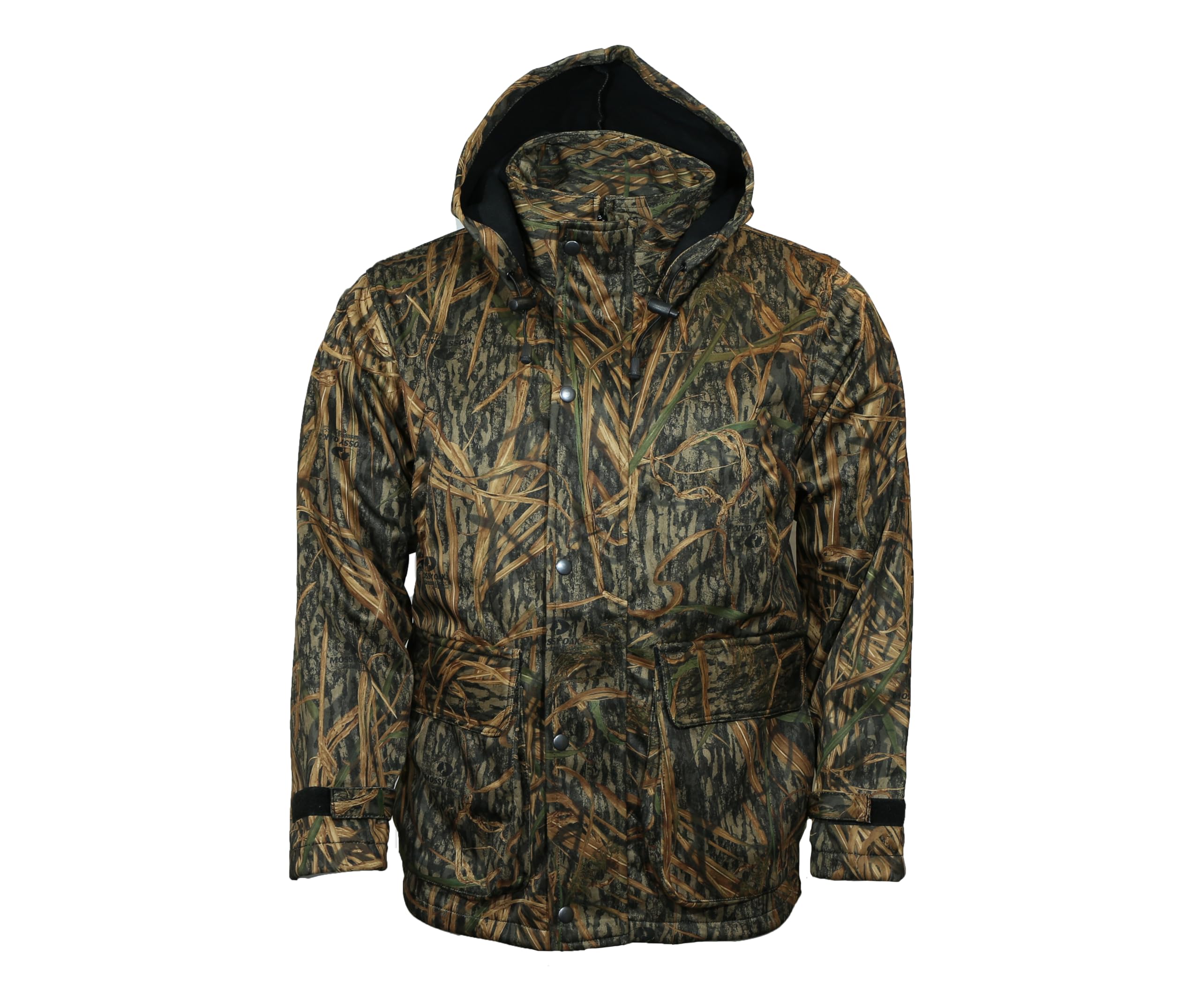 Mossy Oak Shadow Grass Mens Camo Jacket | Men's Camouflage Coat | Fishing Jacket | Hunting Jacket | Airsoft & Other Sports | Duck Shooting Jacket (UK, Alpha, M, Regular, Regular, Shadow Grass)