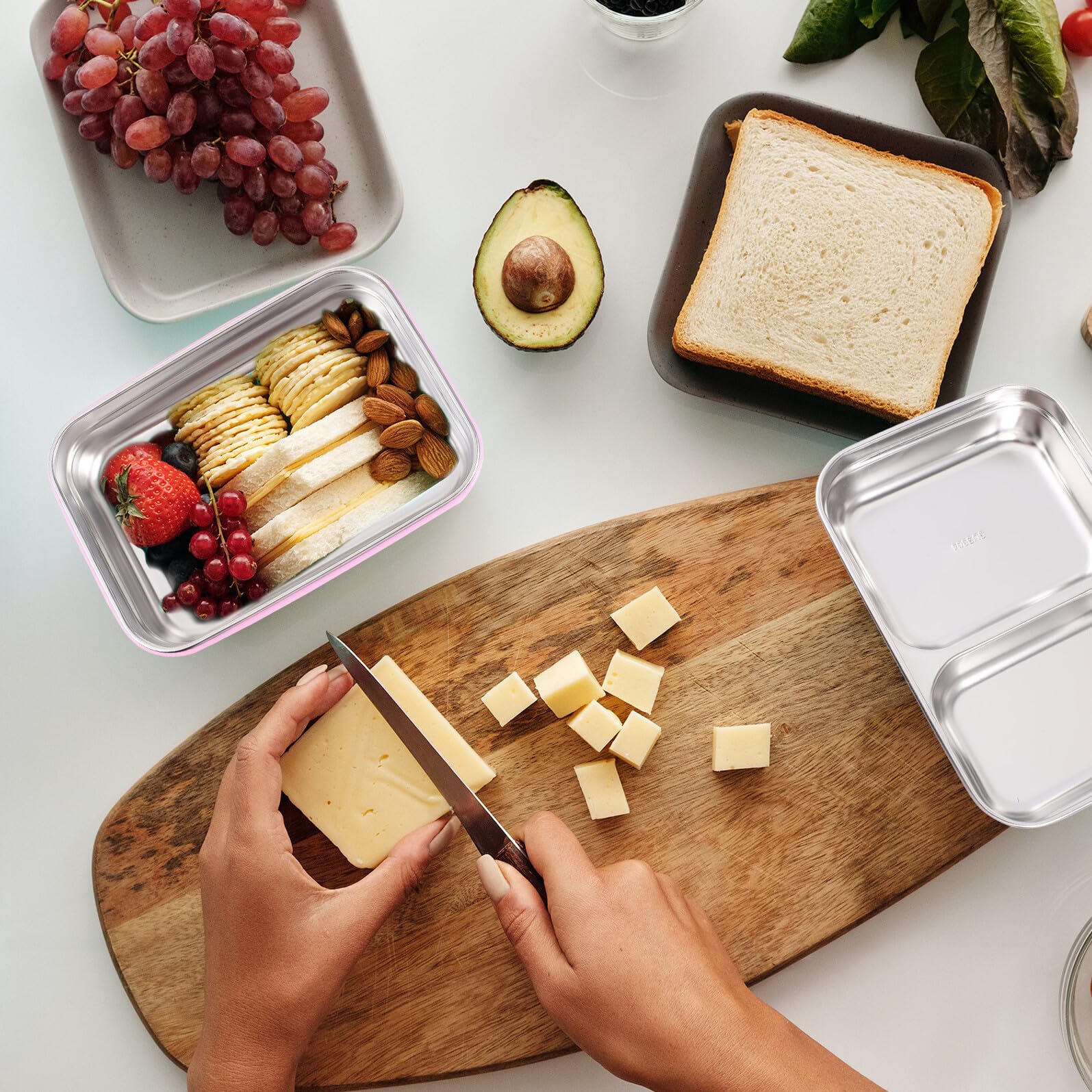DOITOOL Scatola Bento Isolata Scomparti Contenitore per Alimenti per Pranzo Pratica Scatola Bento Divisa per Studenti Impiegati Famiglia
