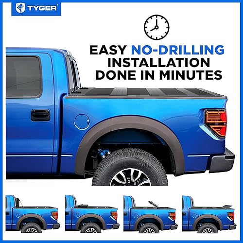 Vista 39 de Tyger Auto T3 - Funda para cama de camión flexible compatible con Dodge Ram 1500 2002-2018; 2003-2021 2500 3500 2019-2021 Classic Only Fleetside