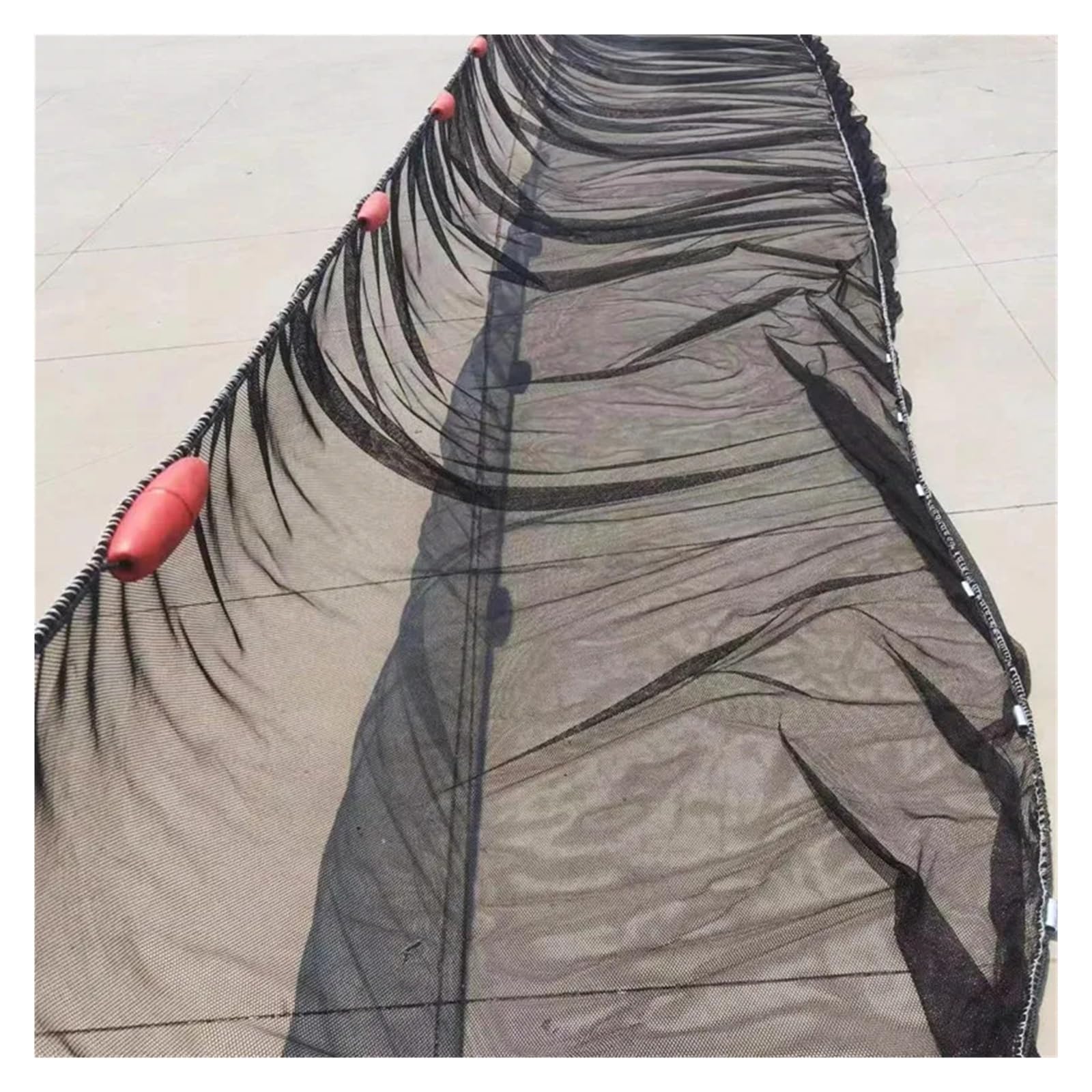 Rete anti-uccelli in nylon con fori esagonali da 3 mm, per pesca e protezione del giardino, colore rosso, ideale per frutta e verdura (nero, 1,5 m x 3 m)