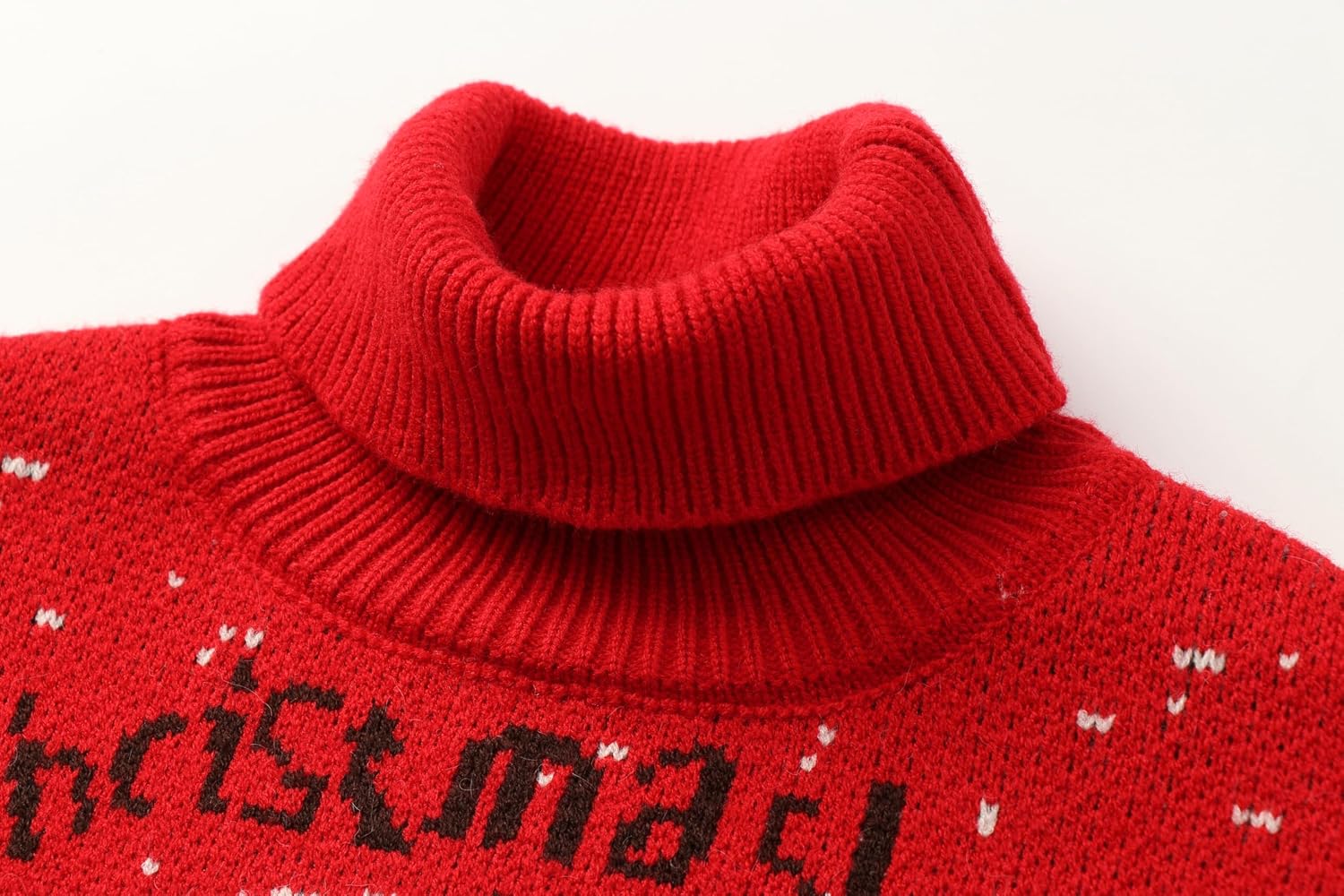 Mud Kingdom Boys Christmas Sweaters Turtleneck Xmas Reindeer Festive Pullover 2T-Size 8