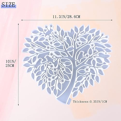 Miniatura 2 de ATYUSVIC Molde de resina de árbol grande para árbol de la vida molde de silicona de resina epoxi para fundición decoración del hogar colgar en la