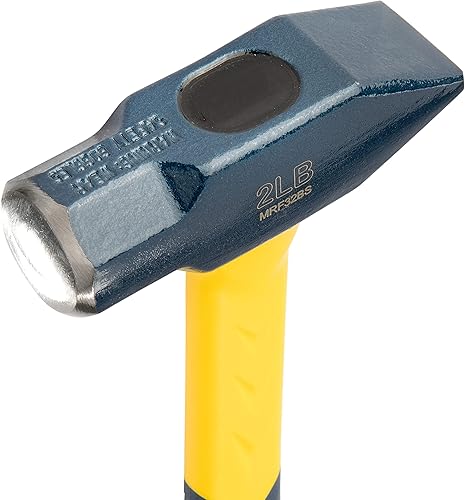 Miniatura 3 de ESTWING Blacksmith's Hammer - Herramienta de trabajo de metales de 32 onzas con mango de fibra de vidrio y agarre antideslizante para cojín - MRF32BS