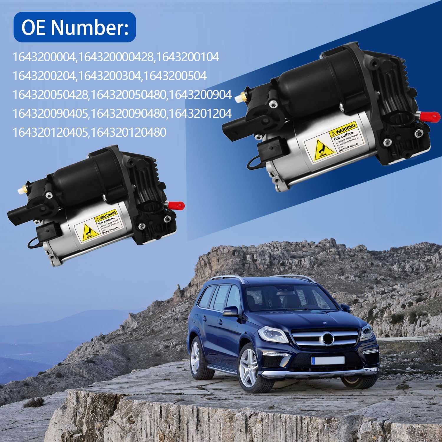 Solución Para Suspensión Neumática: Bomba Compresor 2113200304 Para Mercedes CLS63 AMG, E320, E430, E55 AMG, E550