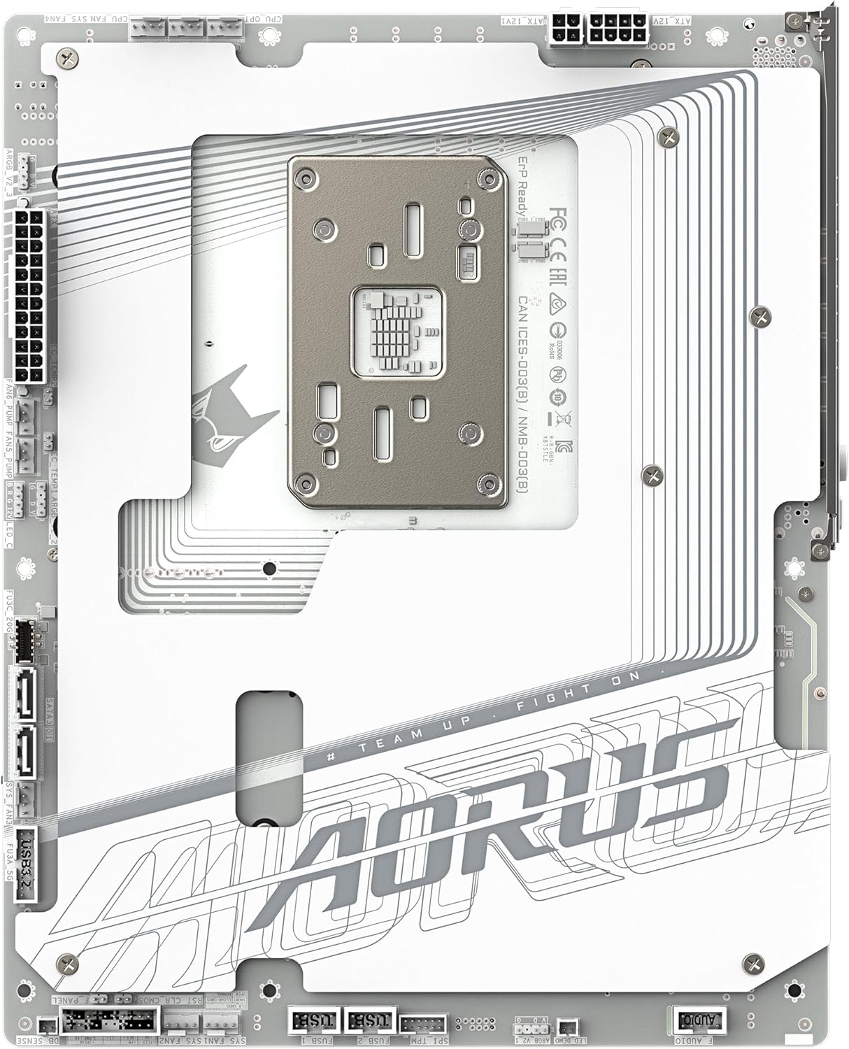 GIGABYTE X870 AORUS STEALTH ICE Motherboard - Supports AMD Ryzen 9000 CPUs, 16+2+2 Phases Digital VRM, up to 8200Hz DDR5 (OC), 2xPCIe 5.0 + 2xPCIe 4.0, Wi-Fi 7, 5GbE LAN, USB 4