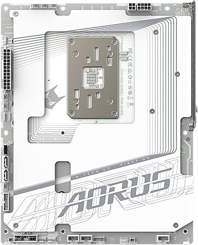 GIGABYTE X870 AORUS Stealth Ice Carte Mère – Prend en Charge Les processeurs AMD Ryzen 9000, VRM numérique 16+2+2 Phases, Jusqu’à 8200 MHz DDR5 (OC), 2 x PCIe 5.0 + 2 x PCIe 4.0, Wi-FI 7, LAN 5 GbE - 3