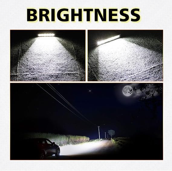 LED Light Bar 7 inch + Flush Mount LED Pods