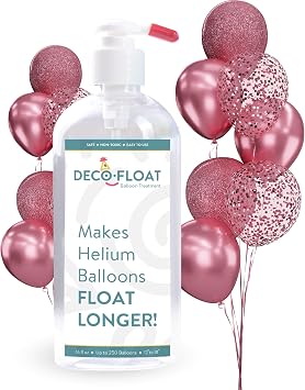 DECOCHAMP Balloon Treatment - 16oz Helium Balloon Protection Fluid DecoFloat Treatment for Latex Balloons Long-Lasting Helium Balloons for Parties & Events