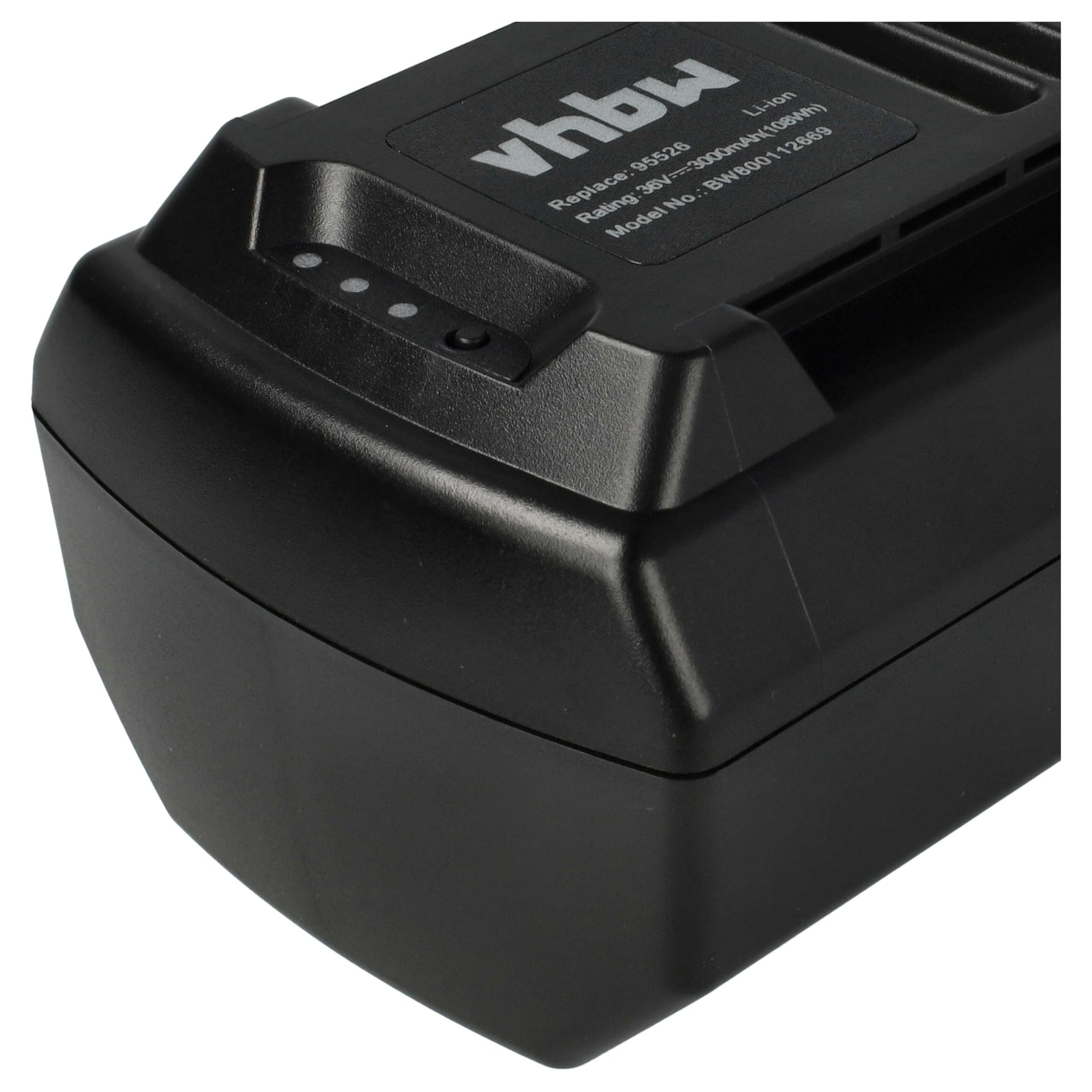 vhbw Batería Compatible con Güde cortacésped a batería 370/36 Li-Ion (95540), Herramienta eléctricas (3000 mAh, Li-Ion, 36 V)