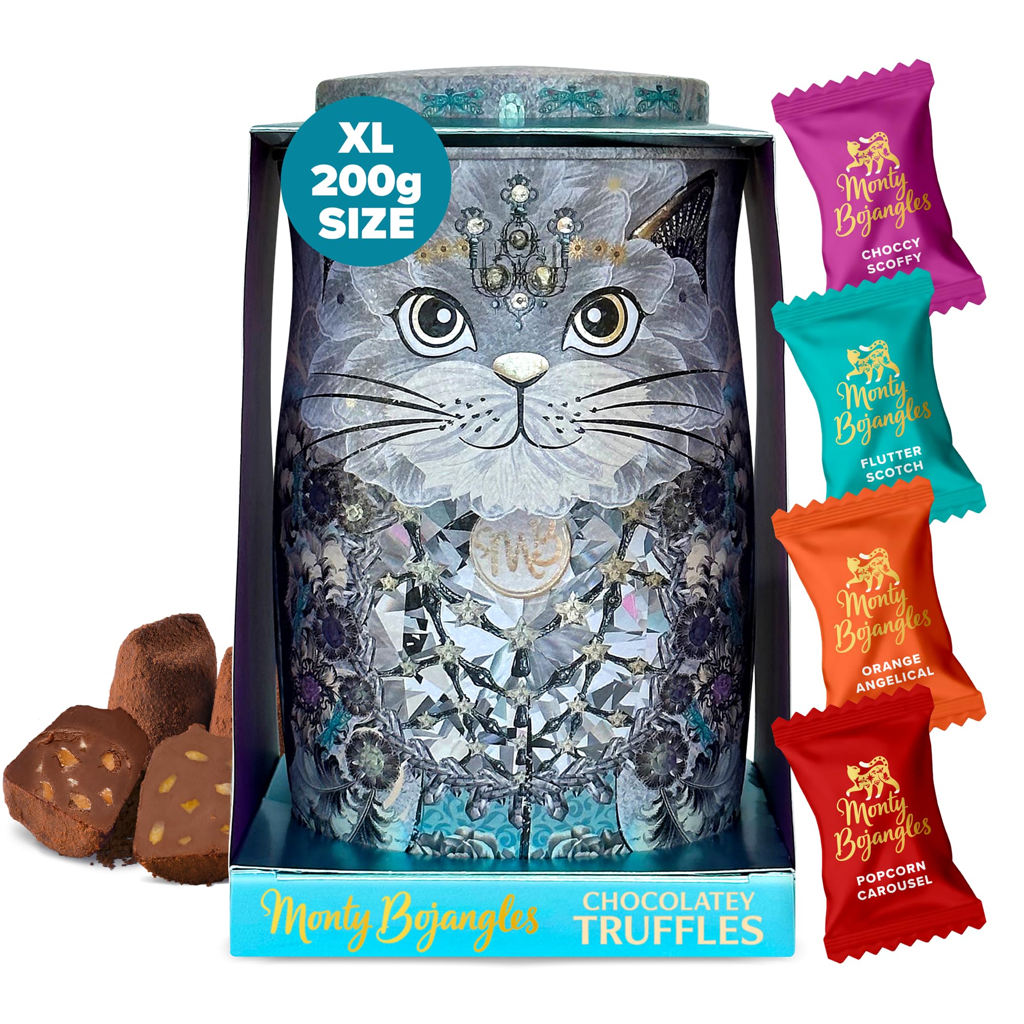 Amazon.com : Monty Bojangles Cocoa Dusted Chocolate Truffles Cat