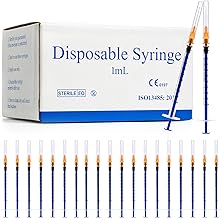 100 Pack 1ml Syringes with Needle
