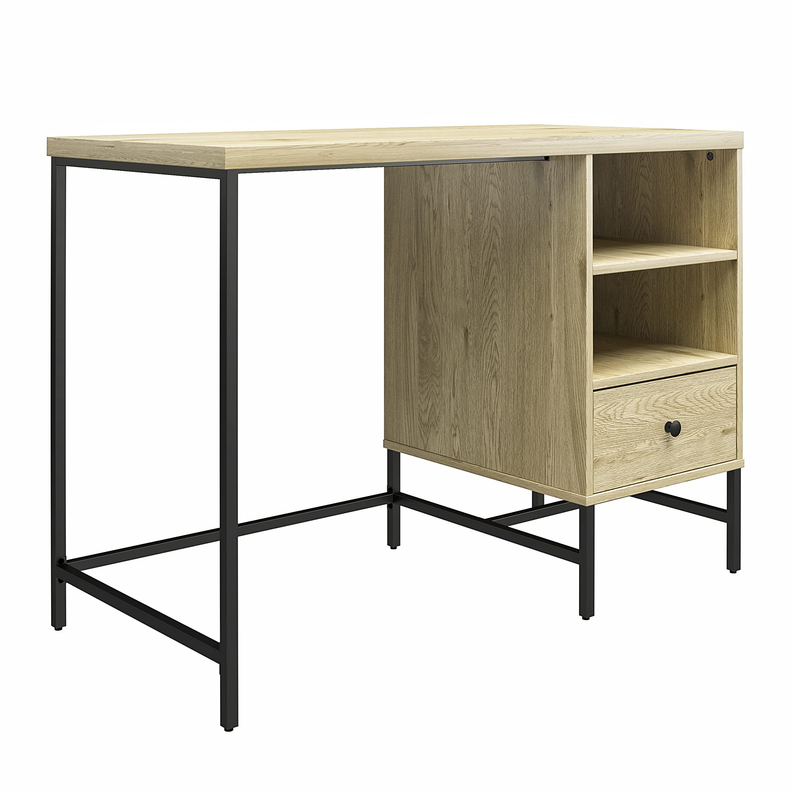 DHP Furniture Tamlin Desk, Linseed Oak Look, 49x105x75cm (DxWxH)