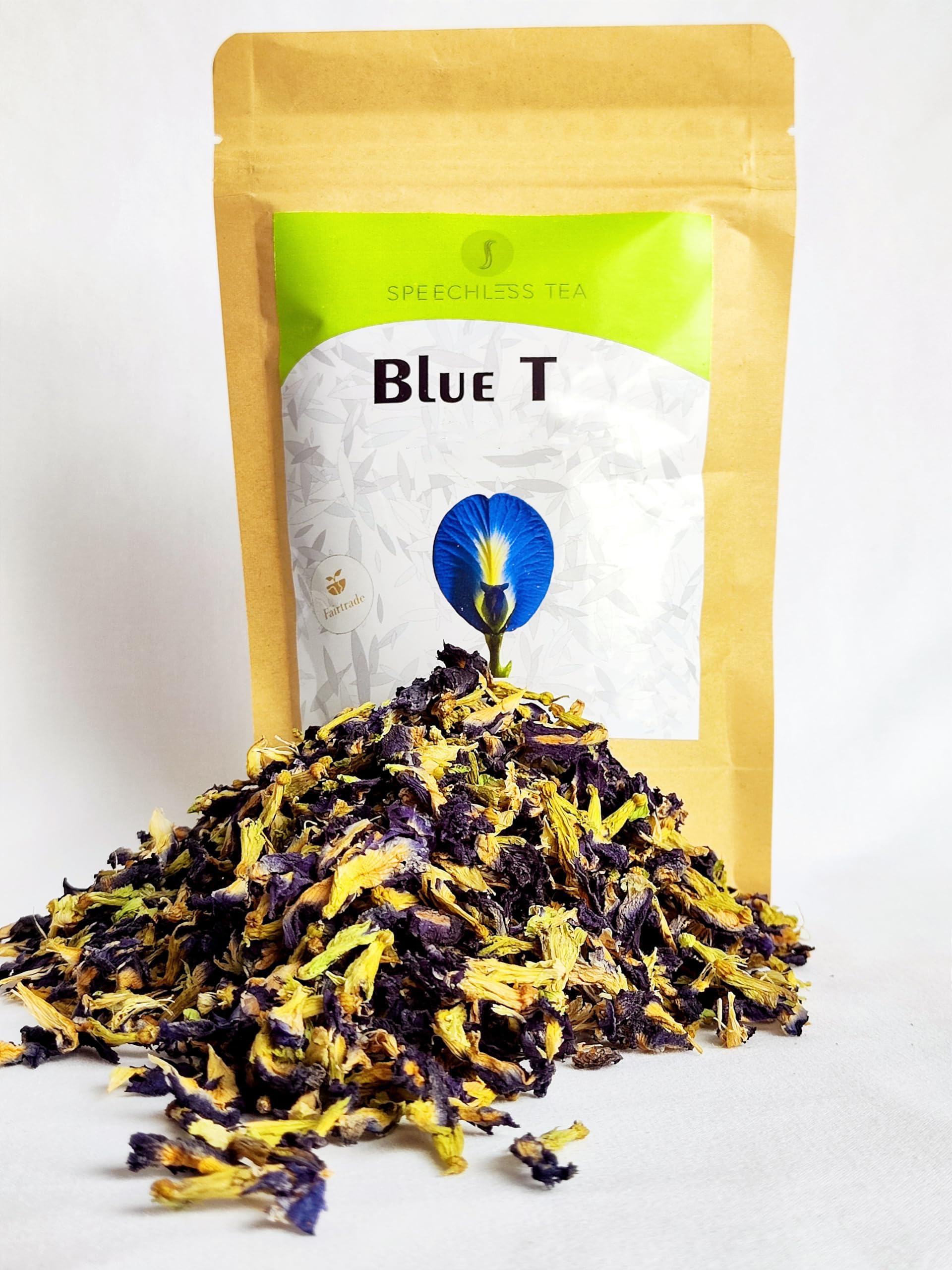 Blue T - Ändert Farbe von Blau zu Lila mit Zitronensaft | Premium Qualität - schneller Direktversand aus Deutschland - Handgepflückt (100g Blüten)