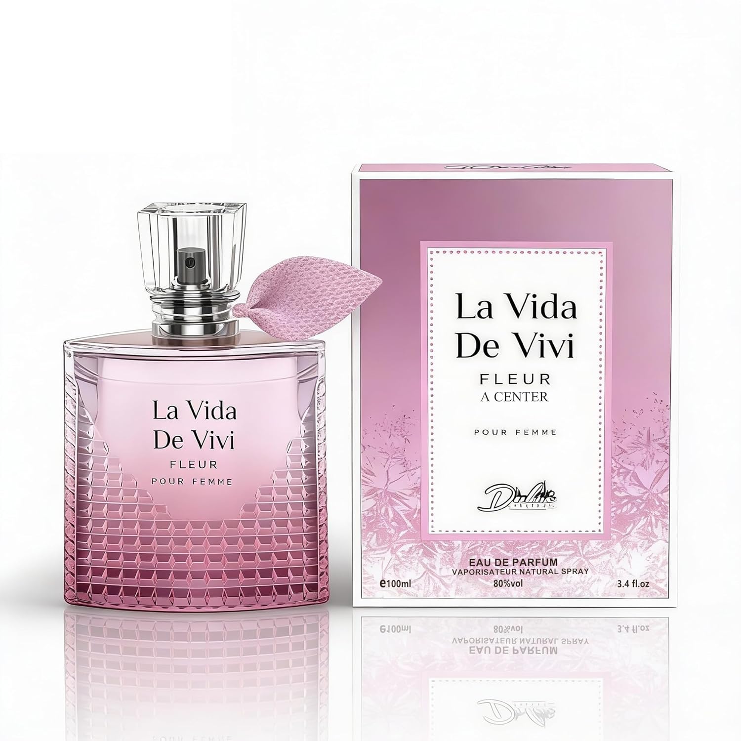 2PCS La Vida Bella Rose Perfume for Women Long Lasting Fragrance Eau de Parfum Floral & Sweet Women's Perfume​ Daily Used 3.4 Fluid Ounce(3 Pack)