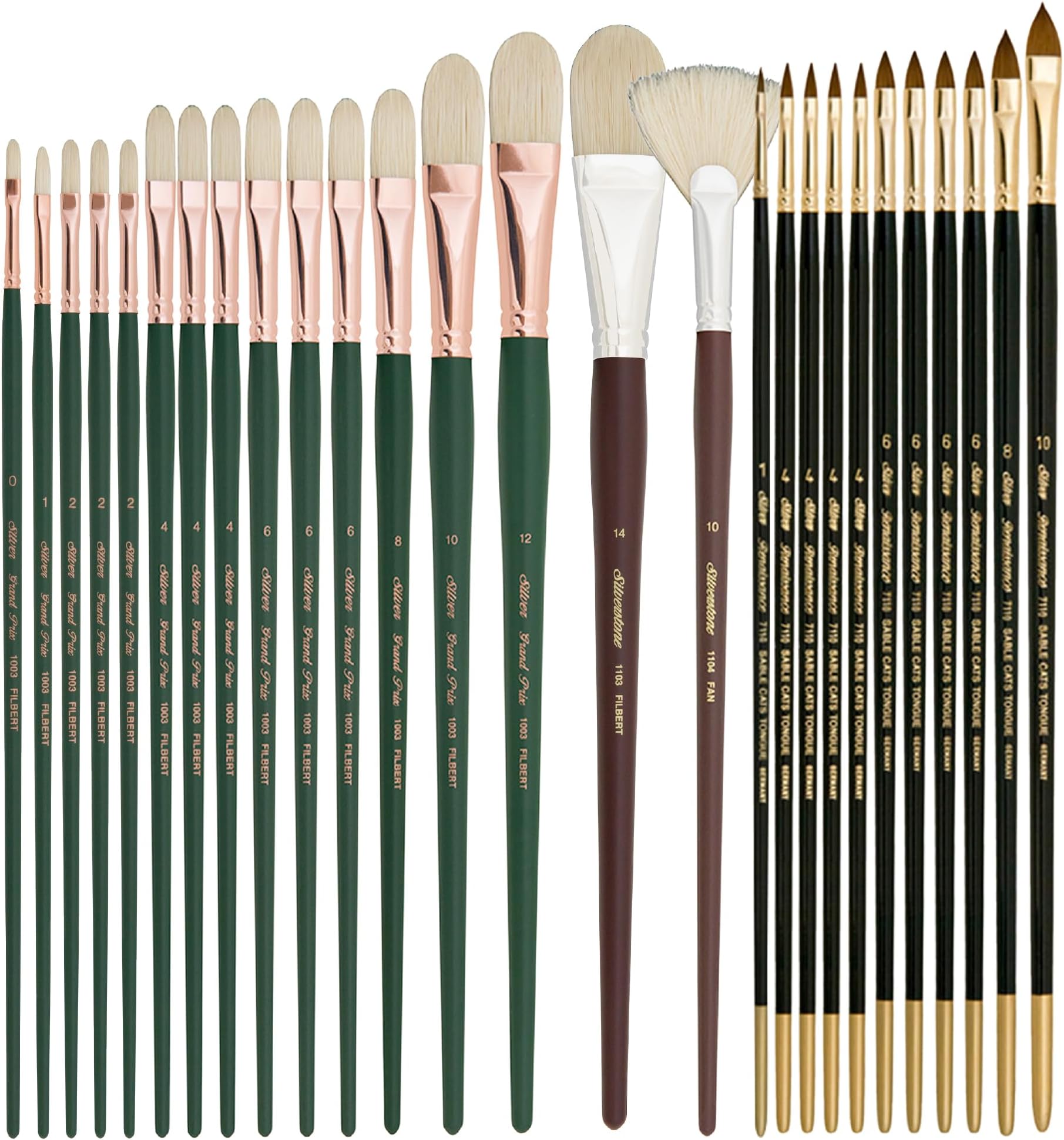 Silver Brush DG-7336 Daniel Greene NA Master Brush Set, 27 Per Pack