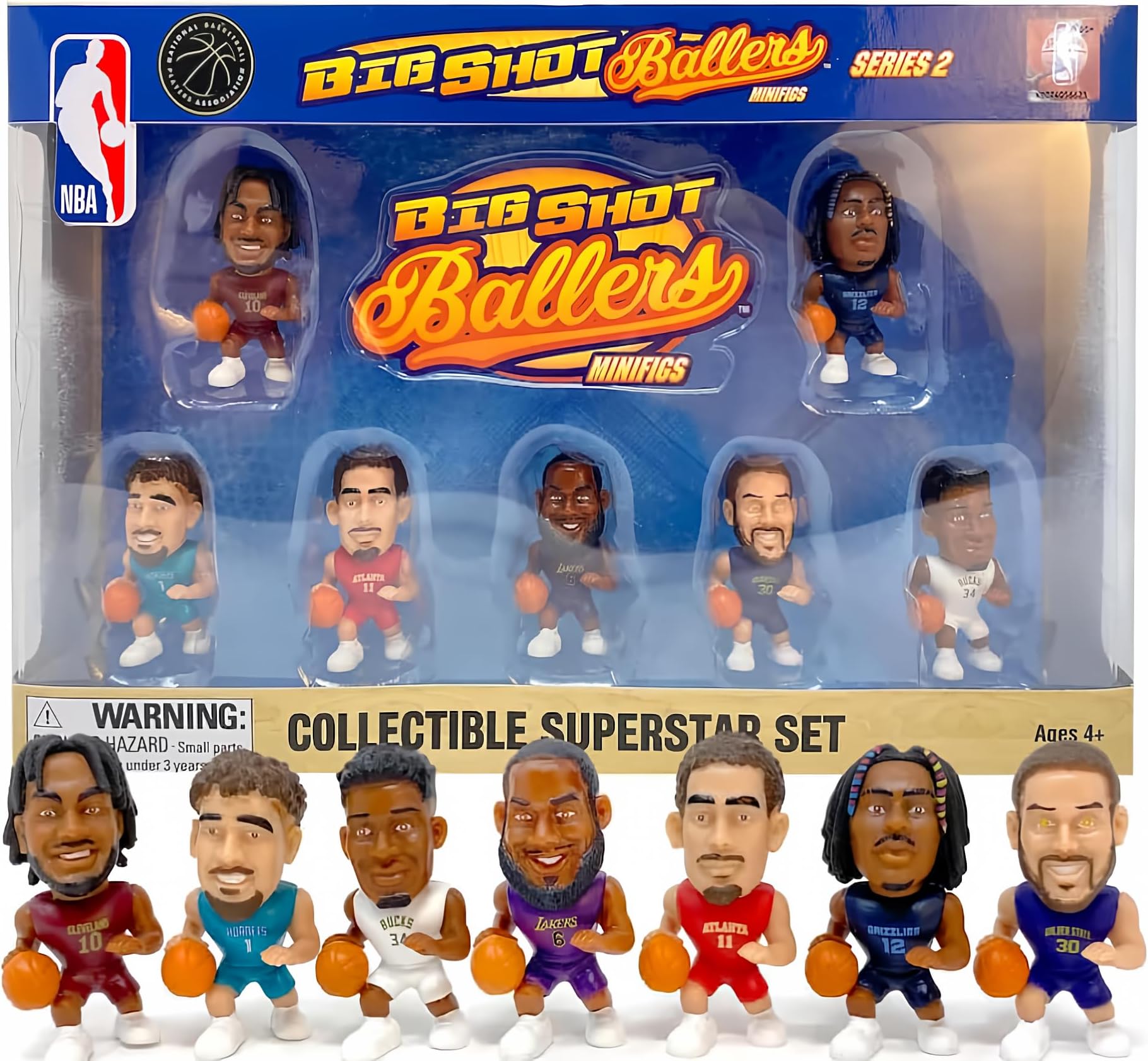 NBA TeenyMates 2023 Mini Big Shot Baller Gift Set Series 2 Superstar Collector Gift Box Set