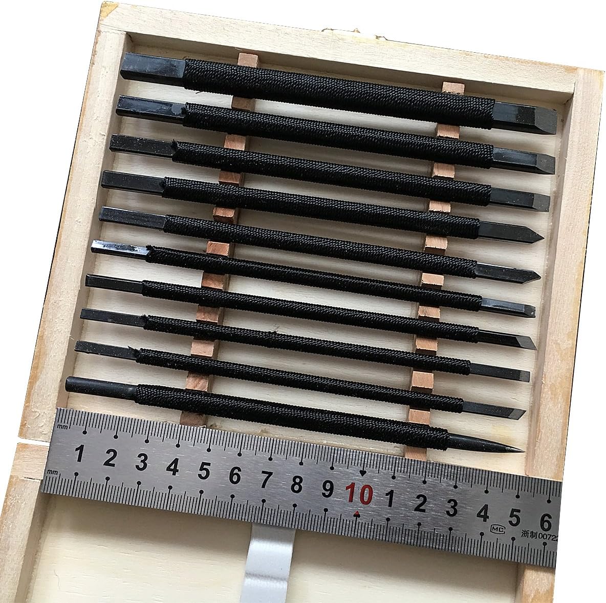 Stone Carving Tools,DIY Tools Hand Stone Carving Chisel Set,Stone Knife Set 10PCS