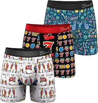 Boxer Briefs for Men Pack of 3 - Hammock Support Pouch Underwear for Men - Flyless