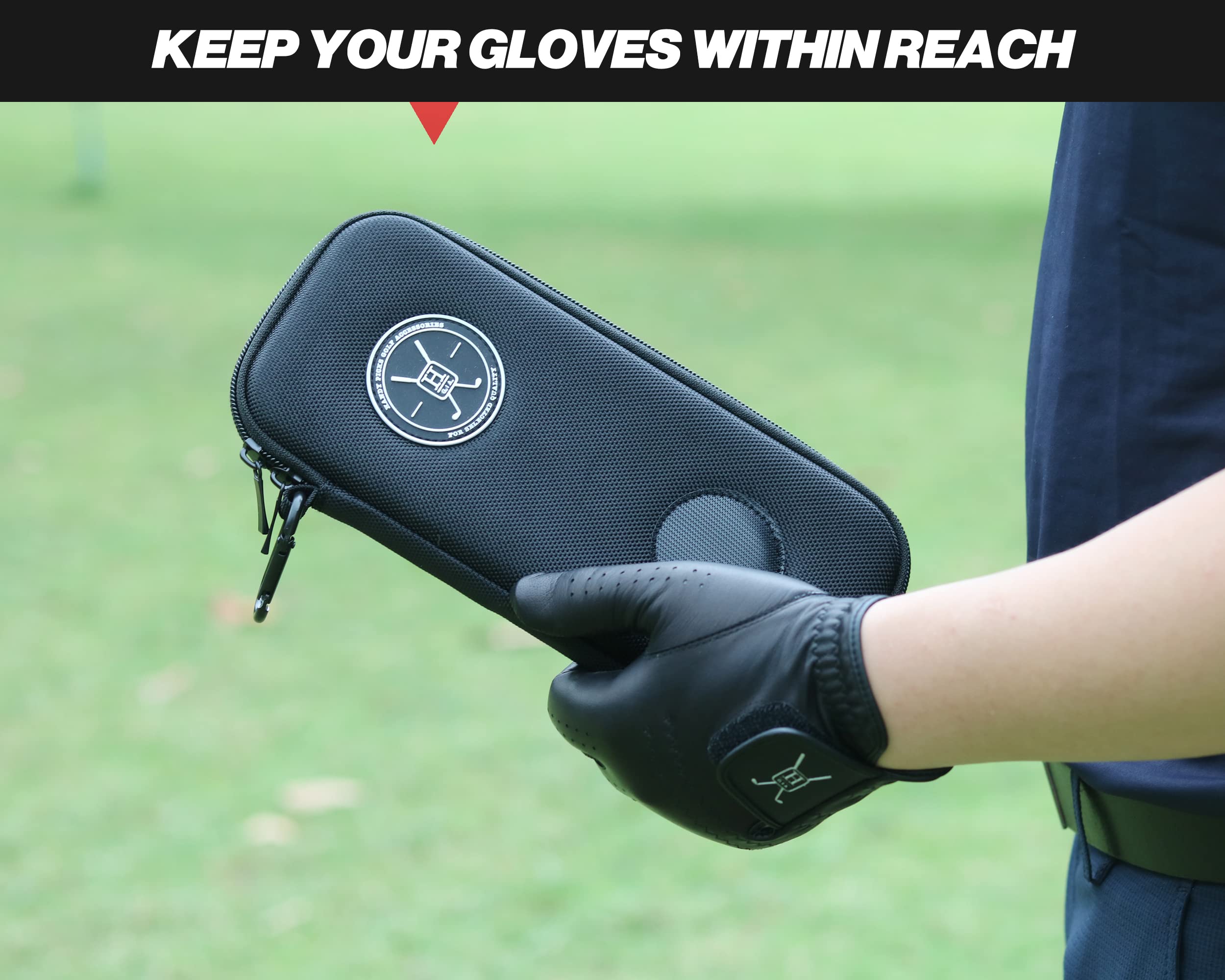 Handy Picks Custodia per Guanti da Golf ad Alte Prestazioni, Protegge e Mantiene i Guanti da Golf Puliti e Asciutti, Aria che Scorre Attraverso la Copertura Posteriore