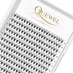QUEWEL Lash Clusters 240Pcs Cluster Lashes 20D 0.07C Curl 10mm Individual Lashes Soft&Comfortable DIY Eyelash Extension at Home(20D 0.07C 10)