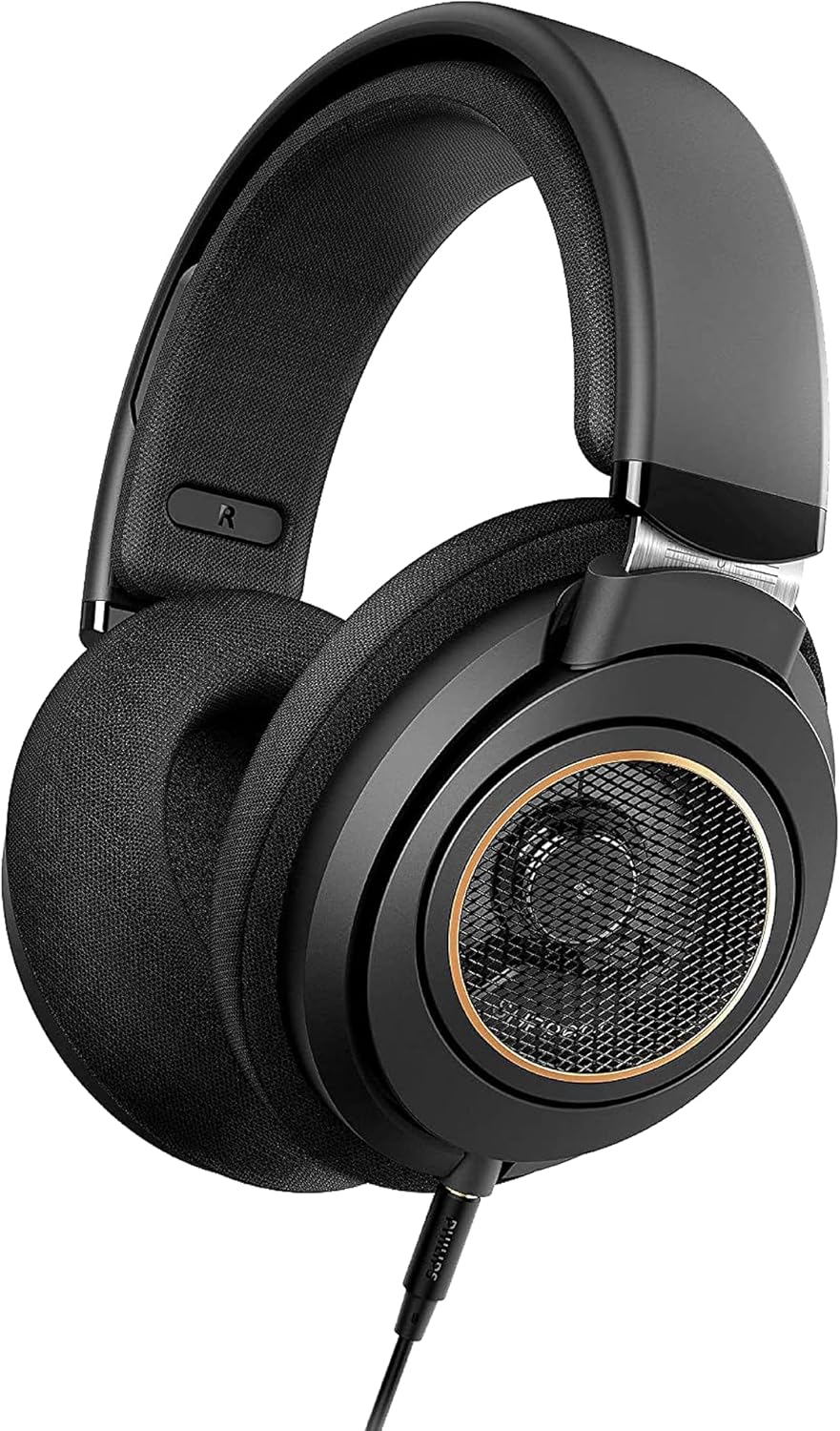 PHILIPS Over Ear Open Back Stereo Headphones Wired with Detachable Audio Jack