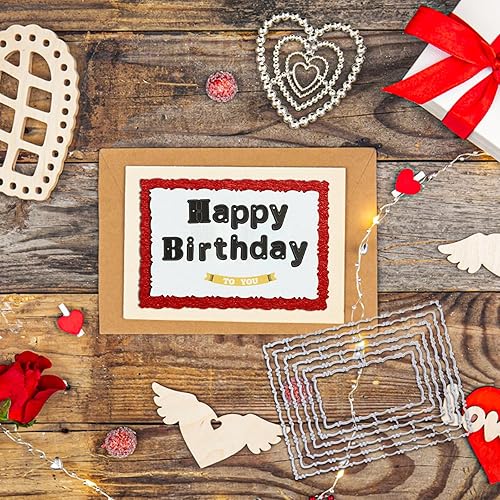 Miniatura 3 de Amaxiu 53 troqueles de corte del alfabeto, plantillas de letras de metal, plantillas de estampado en relieve, suministros para tarjetas de álbumes