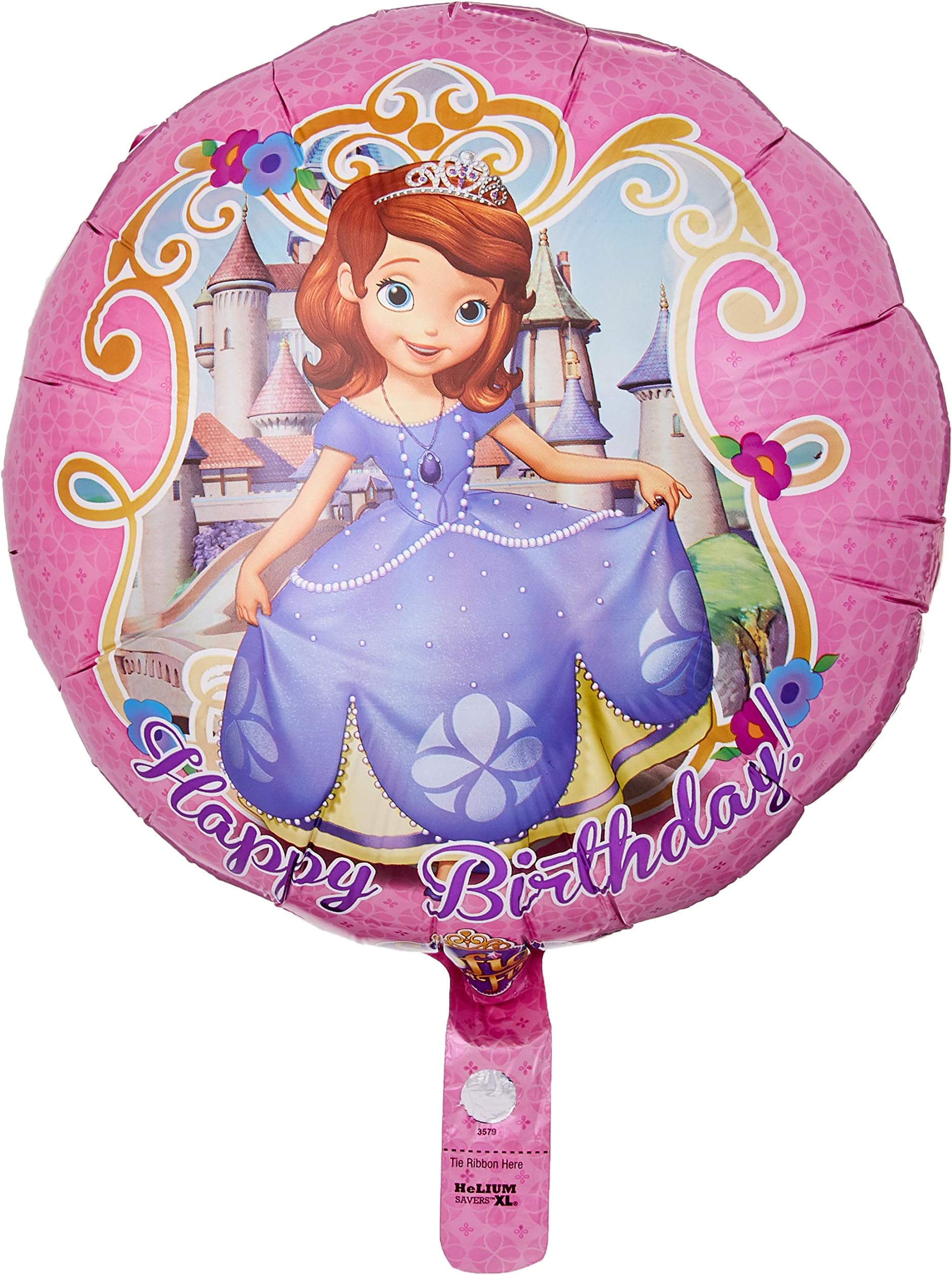 Sofia The First Birthday Foil Balloon, 18", Multicolored