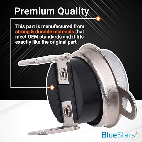 Miniatura 6 de BlueStars Limitador térmico de secadora ultra duradero 134711401, compatible con secadores Frigidaire y Kenmore, sustituye a 7134711400 134711400