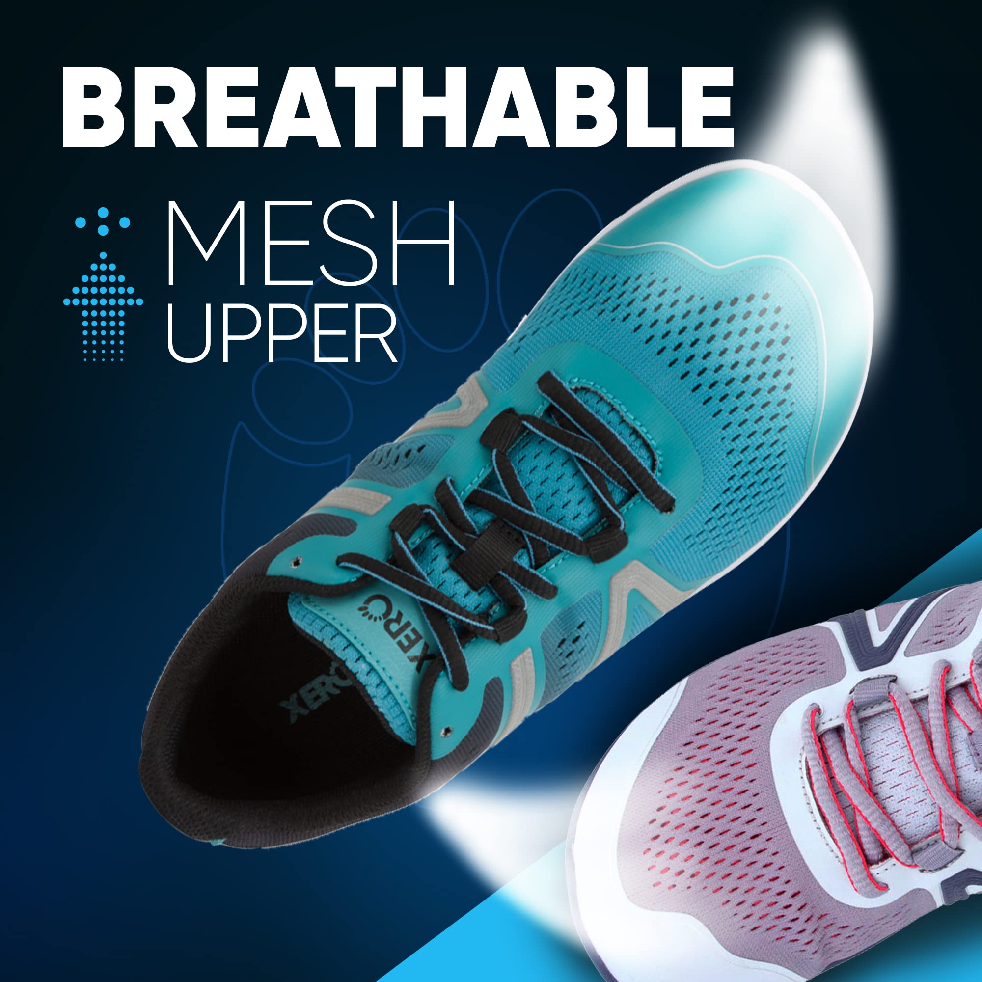 Xero Shoes Women's HFS Original Barefoot Running Shoes, Porcelain Blue, 5