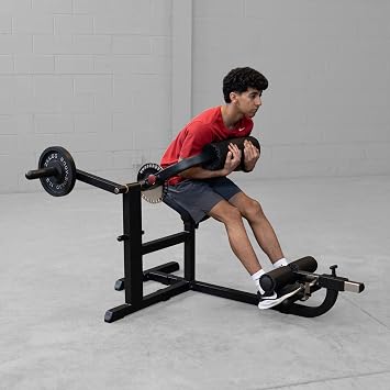 Body-Solid (GCAB360B) CAM Ab and Back Machine - Dual-Function Core and Lower Back Strength Trainer with Adjustable Range-of-Motion, Black