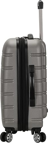 Miniatura 2 de Rockland - Equipaje Melbourne rígido y expandible de ruedas giratorias, Plateado), F225-SILVER