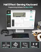 EPOMAKER HE68 Lite Hall Effect Gaming Billentyűzet 8K Polling Fekete 4