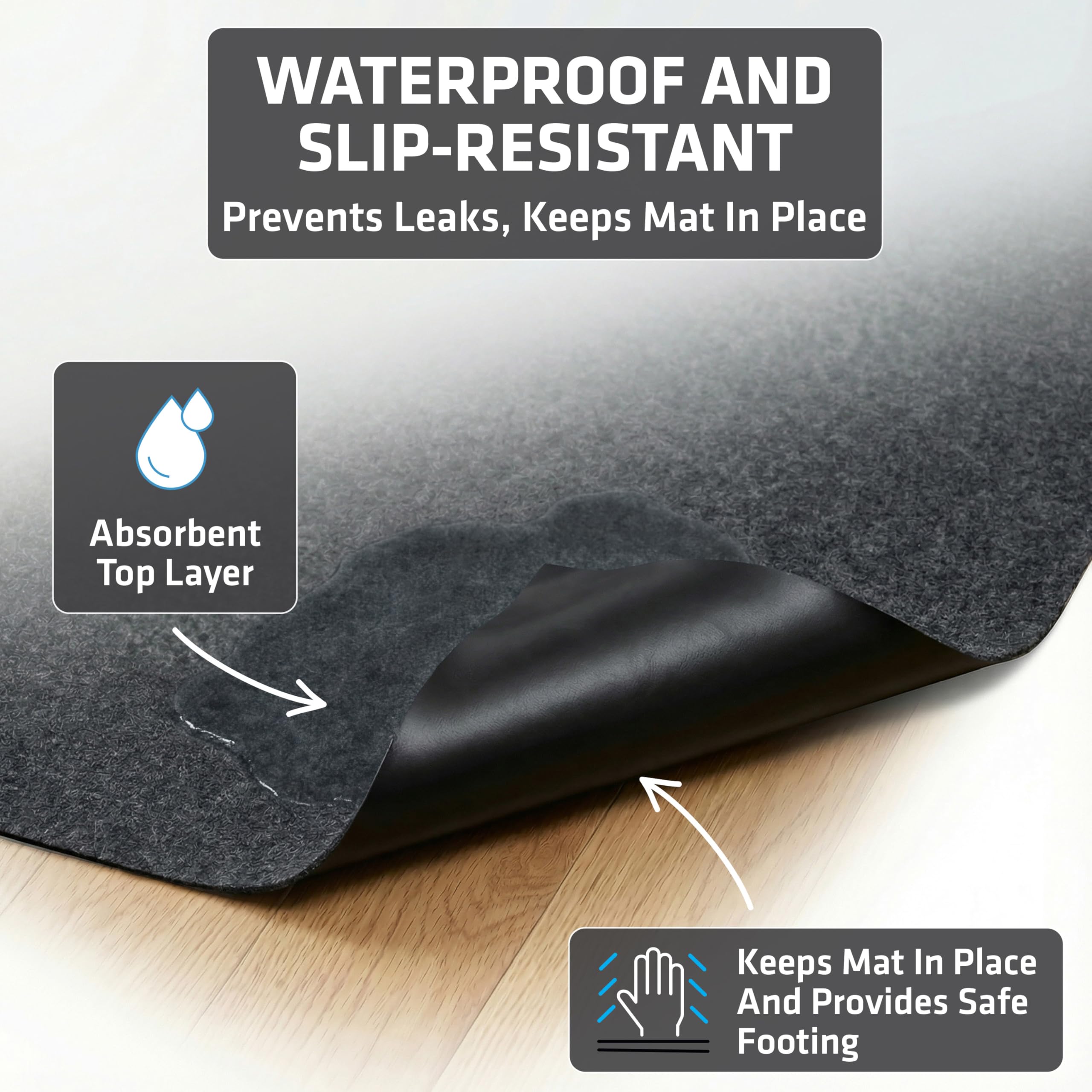 Drymate WMCB48100 Tapete con Revestimiento de Caja - Almohadilla para criar Perros Lavable a máquina, Reutilizable y Absorbente - Se Puede Cortar para Que se Ajuste, Hecho en EE. UU., 48 x 100