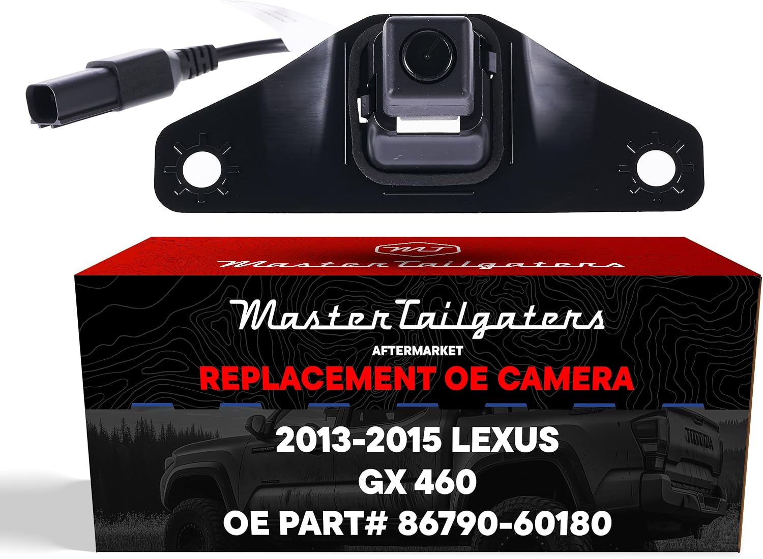 Master Tailgaters Replacement for Lexus GX 460 w/o AVM (2013-2015) Backup Camera OE Part # 86790-60180