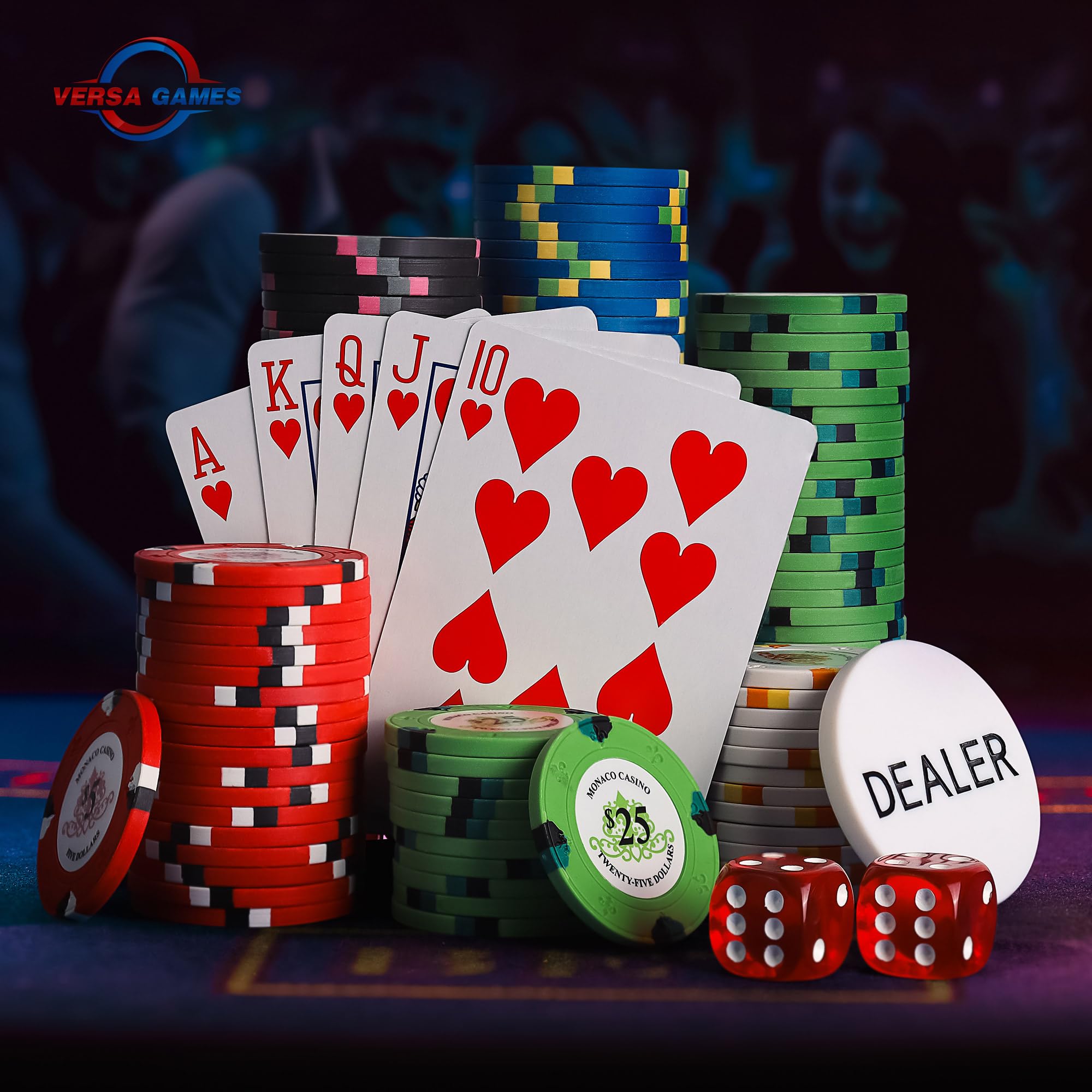 JPC 13.5g 500pc Monaco Casino Clay Poker Chips Set : Amazon.ca