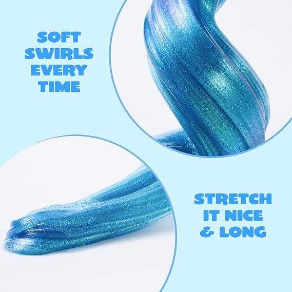 JOYIN Peacock Blue Pearl Color-Changing Putty, 4.2oz Slime for Kids, Therapy Putty Toys for Adults, Sensory Toy Squishy Toys for Kids, Anxiety Stress Relief Gifts for Adults, Desk Toys