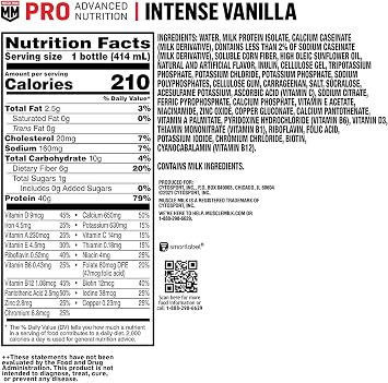 CytoSport - Muscle Milk Pro Series 40 Intense Vanilla, 12 Amount Uom drinks