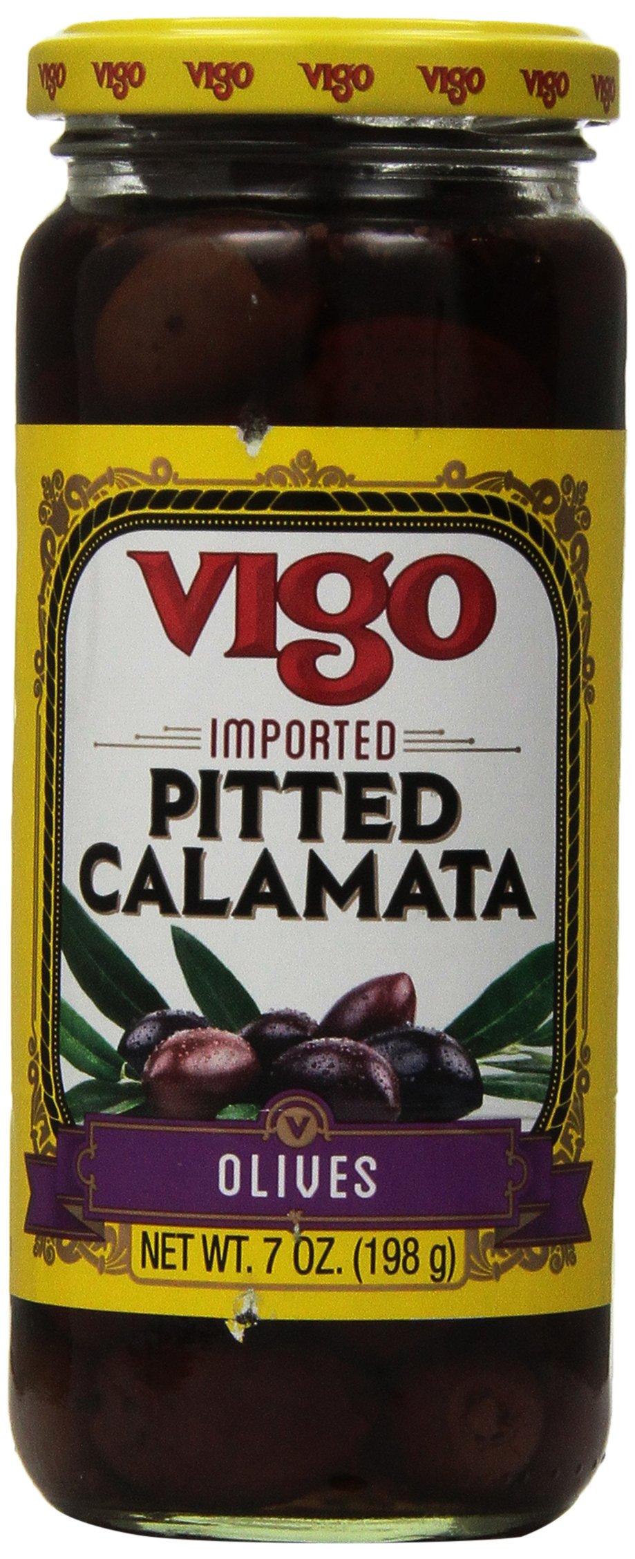 Vigo Pitted Calamata Olives, 7 Ounce