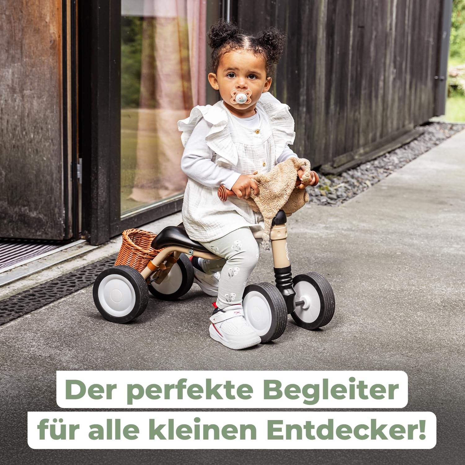 PUKY WUTSCH | Sicheres Rutschfahrzeug | Kinder Laufrad ab 1 Jahr & Lauflernrad ab 1 Jahr | Mit Pendelachse | Sicherheitslenkergriffe | Balance Bike für In- und Outdoor | Farbe Pastell Green
