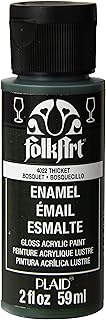 FolkArt Enamel Glass & Ceramic Paint in Assorted Colors (2 oz), 4022, Th...