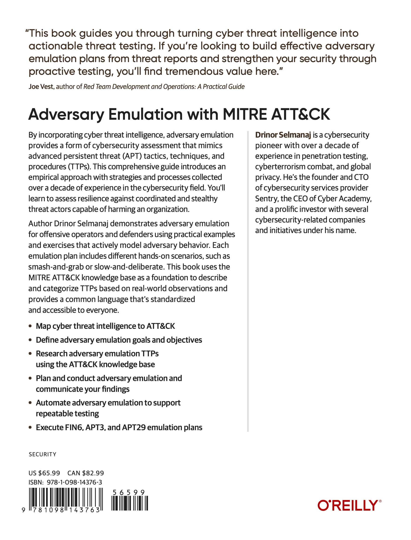 Adversary Emulation with Mitre Att&ck: Bridging the Gap Between the Red and Blue Teams