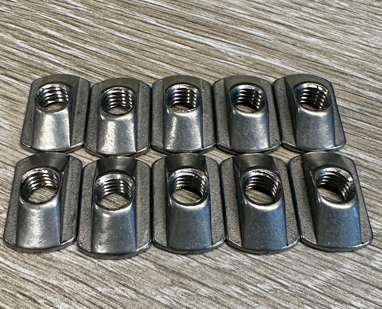 10 Pack Size M8 Hydrofoil Mounting T-Nuts for All Hydrofoil Tracks