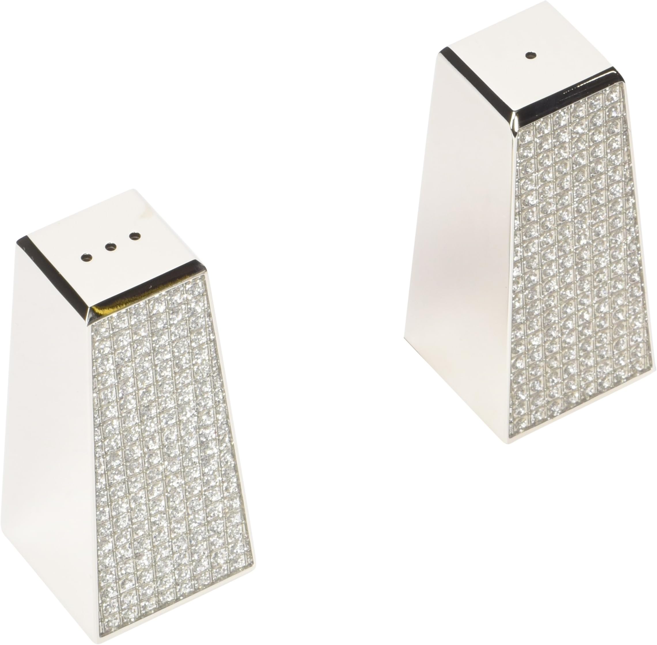 Unknown salt-shakers, 3", Silver