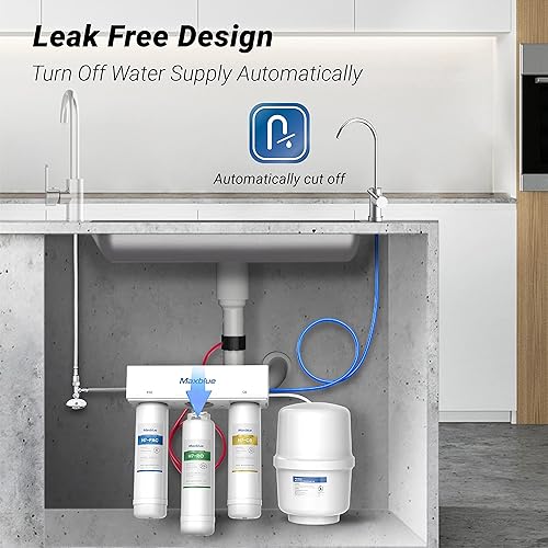 Miniatura 5 de Maxblue Filtro MB-H7-RO, vida útil de 2 años, repuesto para sistema de ósmosis inversa MB-H7