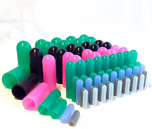 Miniatura 3 de High Temp Masking Supply Juego de tapones y tapas de goma de silicona de 160 piezas, rango de 1/16 a 3/4 pulgadas, para recubrimiento en polvo,