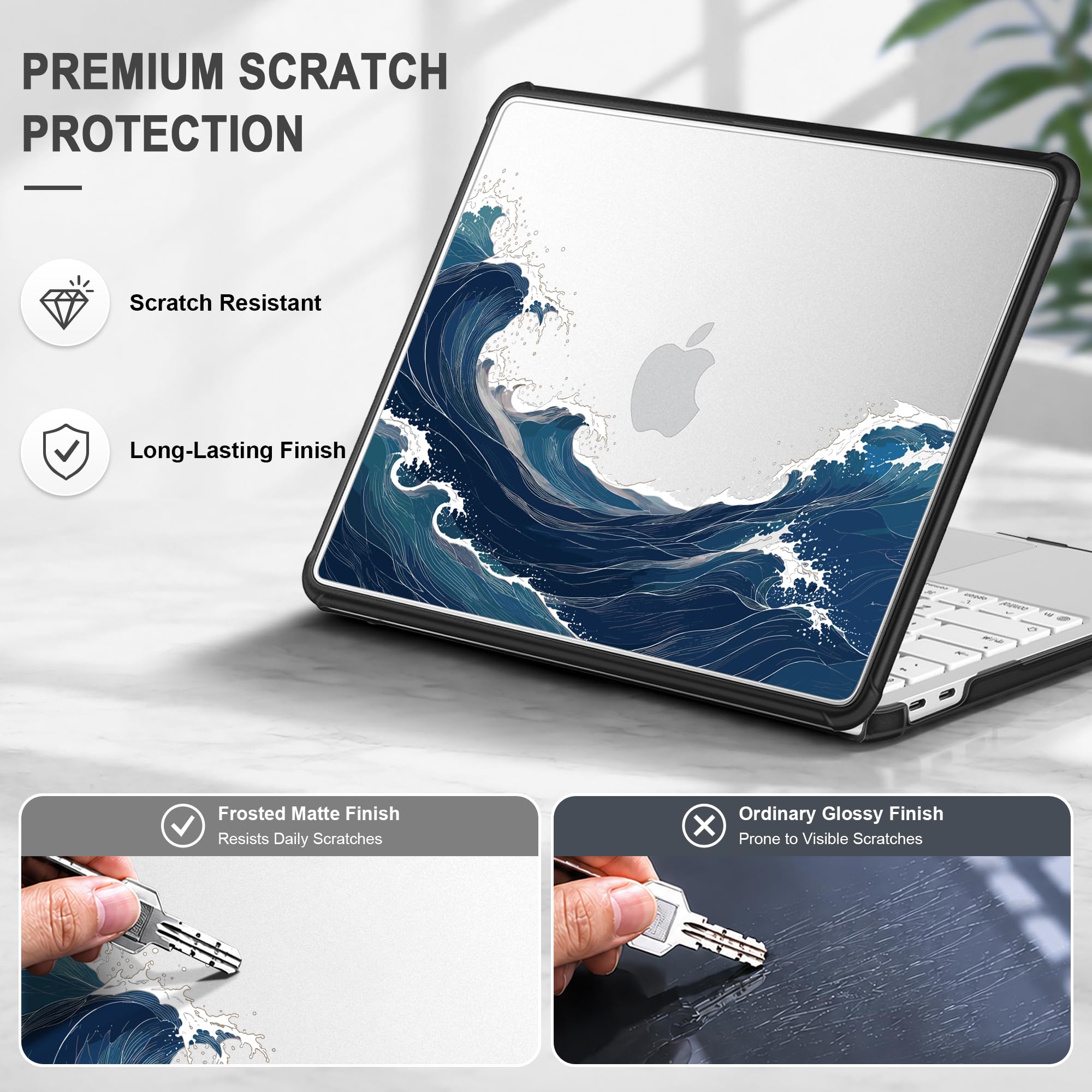 Batianda AstroEdge Hülle für MacBook Neo 13 2026 A3404 Ocean Current Black