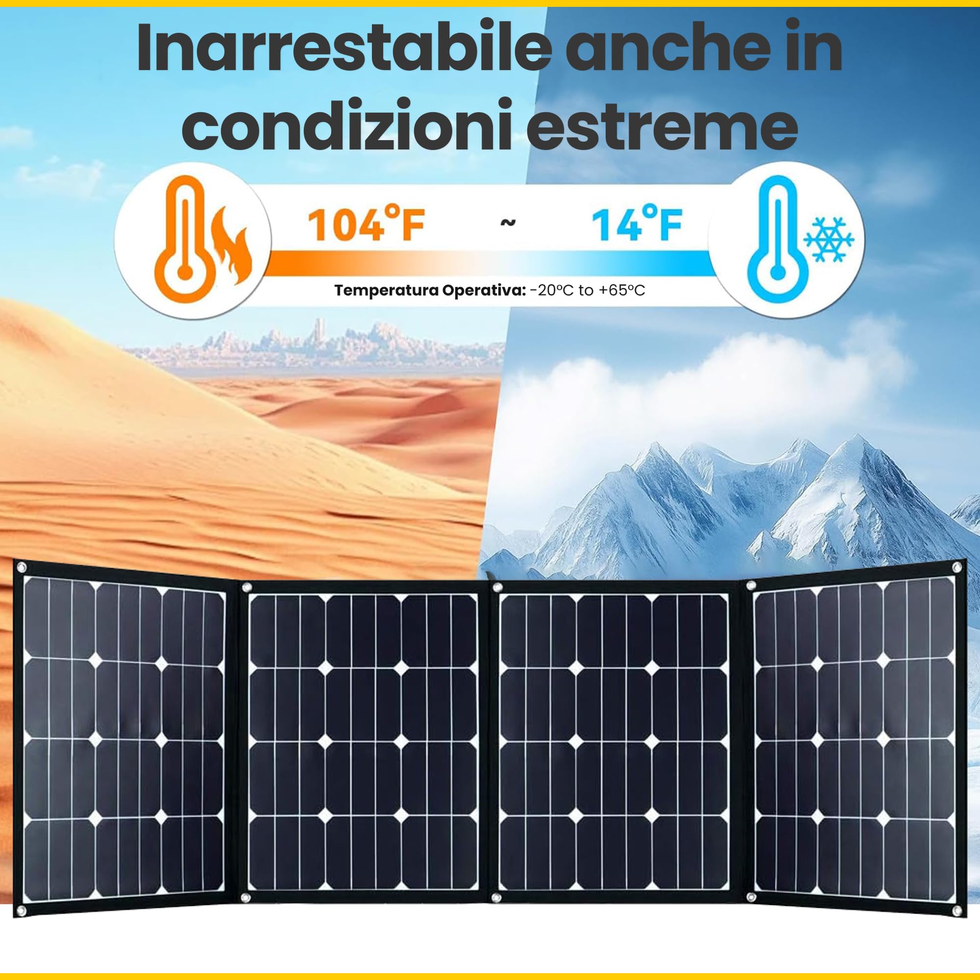 Offgridtec FSP-2 180W pannello solare pieghevole con celle Sunpower backcontact ad alta efficienza senza regolatore di carica con pratico manico per trasporto e vano per cavi. per campeggio caravan
