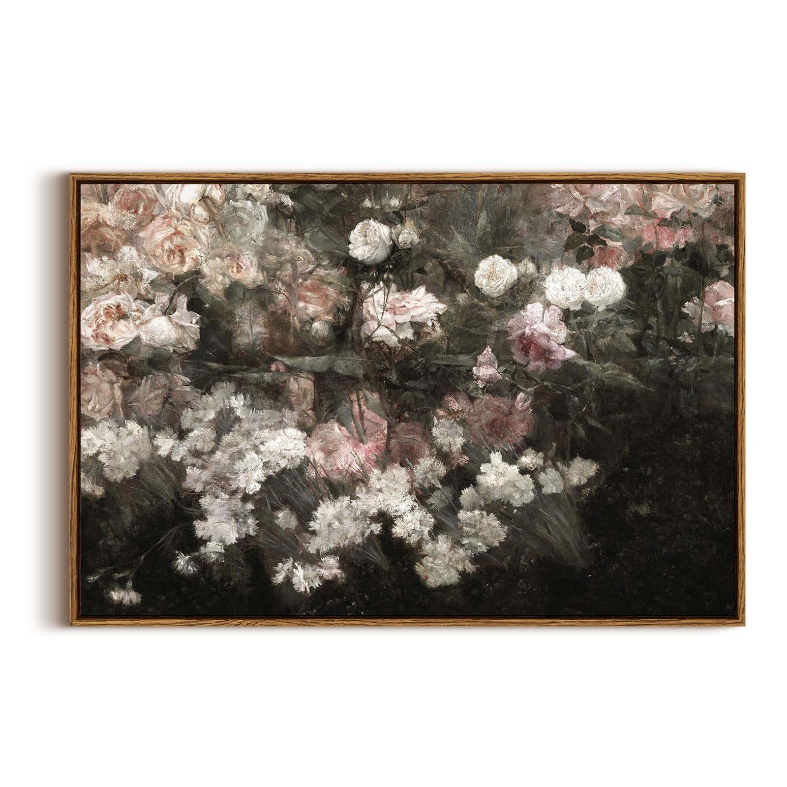 InSimSea Framed Canvas Wall Art, Meadow with Flowers Painting, Landscape for Living Room, Bedroom, Home, Bathroom Decor, 8x10 — view 120