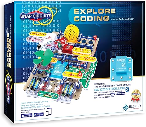 Miniatura 8 de Snap Circuits Code Journey, construye tu circuito, codifica tus comandos y conduce, controlado por Bluetooth, juguete de construcción STEM
